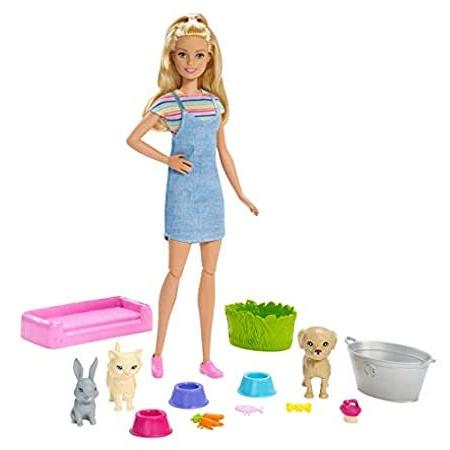 特別価格バービー(Barbie) おせわあそび ペットのおせわセット 【着せ替え人形】【ドール、アク...