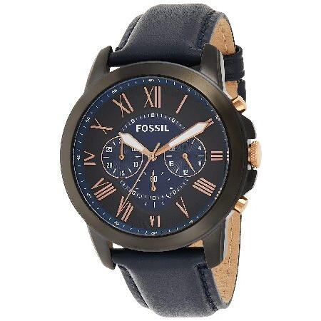 Fossil Men&apos;s Watch Grant, Smoke, One Size, Strap