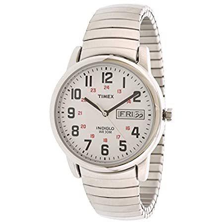 特別価格Timex Men&apos;s Easy Reader T2N091 Silver Stainles...