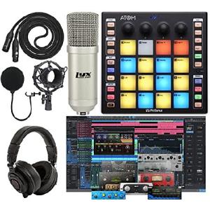 PreSonus ATOM Production/MIDI and Performance Pad Controller w/Professional Studio Microphone and Recording Kit｜pyonkichishouten