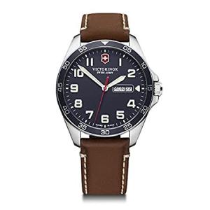 特別価格Victorinox メンズ フィールドフォース ステンレススチール アナログクォーツウォッチ レザーストラップ付き ブラウン 21 (モデル:241好評販売中｜pyonkichishouten