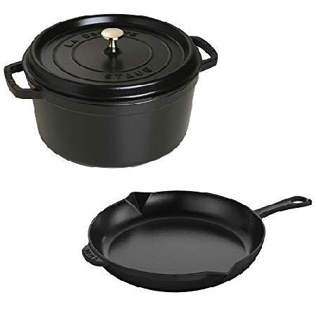 Staub 鋳鉄 ココットとフライパン3点セット 3-pc 40506-556