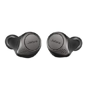 Jabra (ジャブラ) Elite 75t イヤホン - 真のワイヤレスイヤホン 充電ケース付き チタンブラック - アクティブノイズキャンセリング Bluetoothイヤホン 快適で安｜pyonkichishouten