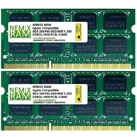 NEMIX RAM 16GB 2x8GB Mac Mini 2012 互換性メモリ DDR3-160...