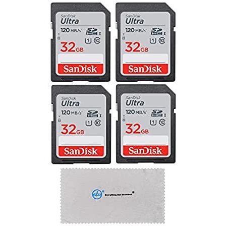 特別価格SanDisk 32GB Ultra SD Memory Card (4 Pack) SDH...