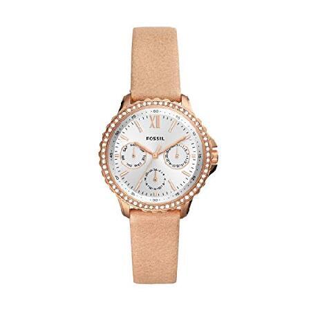 Fossil Women&apos;s Izzy Quartz Stainless Steel and Lea...