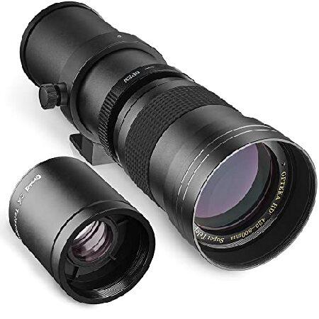 Opteka 420-800mm (w/ 2X- 840-1600mm) f/8.3 HD Tele...