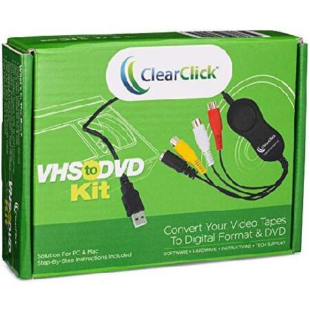 ClearClick VHS to DVD Kit for PC ＆ Mac - USB Devic...