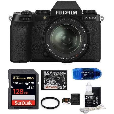 FUJIFILM X-S10 Mirrorless Digital Camera with 18-5...