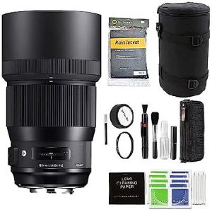 Sigma 135mm F1.8 DG HSM Art Lens for Canon (240954) with Advanced Accessory ＆ Travel Bundle | 135mm Canon Lens