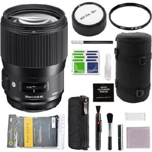 Sigma 135mm F1.8 DG HSM Art Lens for Nikon (240955) with Advanced Accessory and Travel Bundle | 3-Year Extended 　 | Sigma 135mm