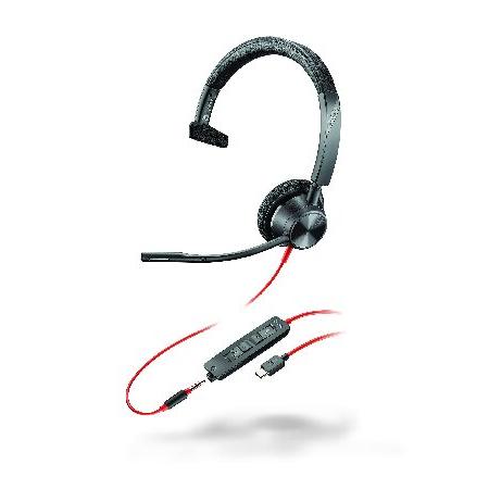 Plantronics - Blackwire 3315 Wired, Single Ear (Mo...