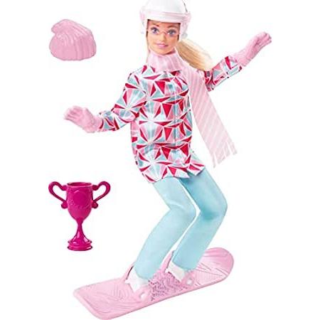 特別価格Barbie Winter Sports Snowboarder Blonde Doll (...