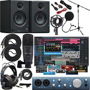 PreSonus AudioBox iTwo 2x4 オーディオレコーディングインターフェース USB/iPad/iOSデバイススタジオ用 Studio One Artist ソフトウェアパック Eris E3.5ペア｜pyonkichishouten