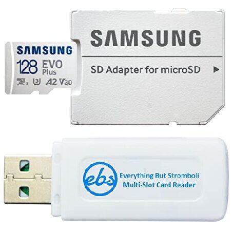 Samsung 128GB Micro SDXC EVO Plus メモリーカード アダプター付き ...