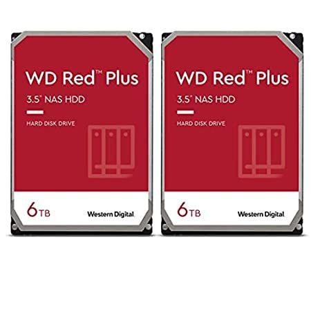 特別価格Western Digital WD 2 Pack Red Plus 6TB 5640rpm...