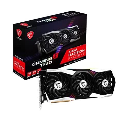 特別価格MSI Radeon RX 6750 XT GAMING X TRIO 12G グラフィック...