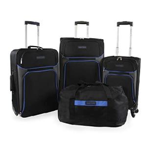 NAUTICA Seascape Collection 4pc Softside Luggage S...