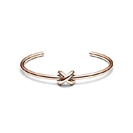 MVMT Women&apos;s Knot Cuff Stainless Steel Rose Gold B...