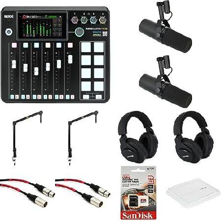 Rodecaster Pro II and (2) SM7B Cardioid Dynamic Mi...