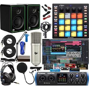 PreSonus Studio 24c 2x2 Audio/MIDI Interface Complete Studio Bundle with Software Kit, ATOM MIDI / Production Pad Controller, CR3-X Pair Monitors ＆ A｜pyonkichishouten