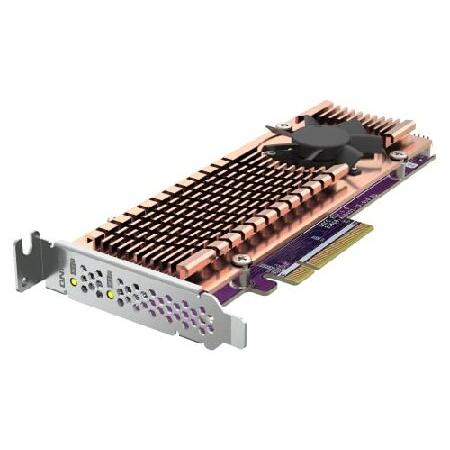 QNAP QM2-2P-384A Dual M.2 PCIe SSD Expansion Card,...