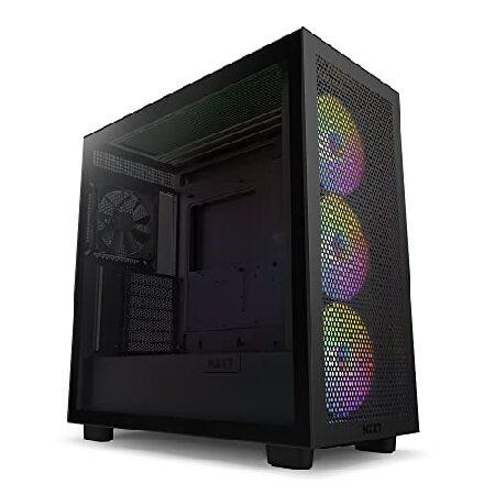 NZXT H7 Flow RGB CM-H71FB-R1 - Compact ATX Mid-Tow...