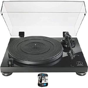 Audio-Technica AT-LPW50PB Fully Manual Belt-Drive Turntable Bundle with 2 YR CPS Enhanced Protection Pack