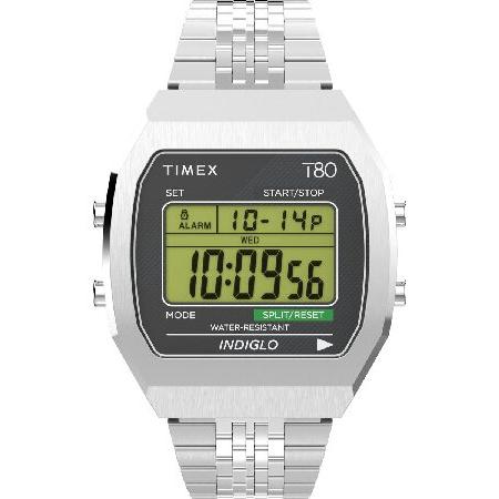 Timex Unisex T80 Steel 36mm Watch - Stainless Stee...