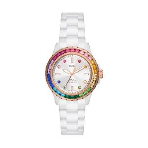 Fossil Women&apos;s FB-01 Quartz Ceramic Watch, Color: ...