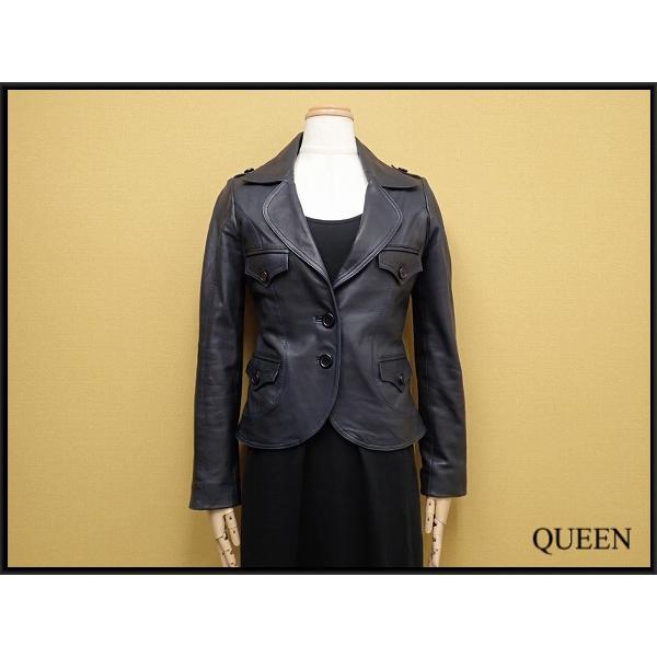 LAM CI ラムレザージャケット▲羊革/ラムシー/テーラード/@A1/24*4*3-27