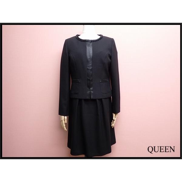 Black Gallery ワンピーススーツ・13AR▲ブラックフォーマル/大きいサイズ/レディース...