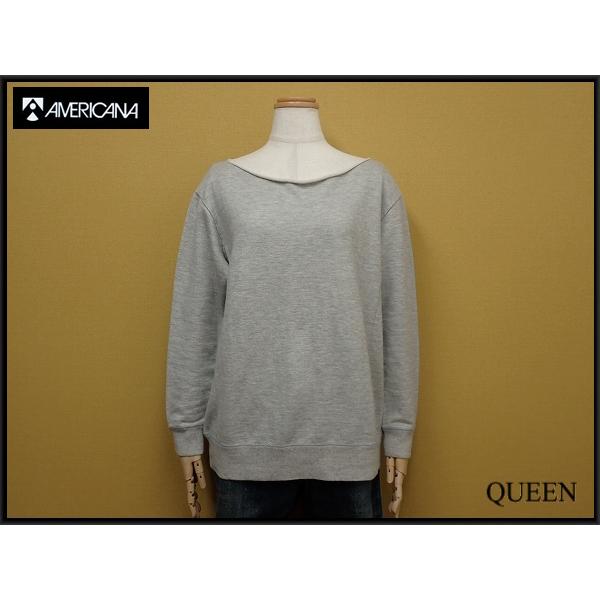 Americana 肘レザーパッチ スウェット△アメリカーナ/ワイドシルエット/トレーナー/23*1...