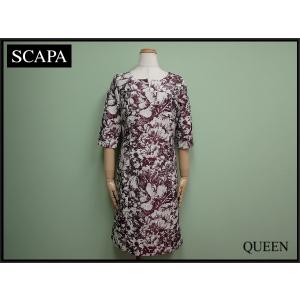 SCAPA ワンピース・38▼スキャパ/キャリア/総柄/@B2/24*4*1-25｜q-eshop