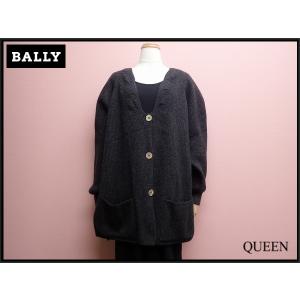 BALLY ニットカーディガン・44□バリー/イタリア製/大きいサイズ/@A1/24*3*1-5｜q-eshop