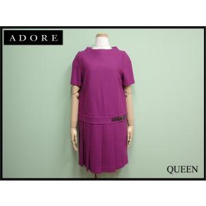 ADORE ウールワンピース・38□アドーア/半袖/23*12*5-10｜q-eshop