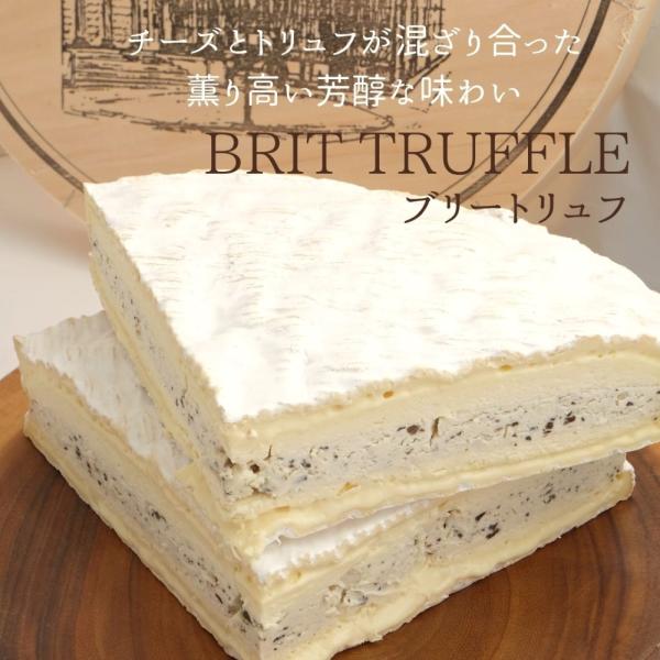 【 ブリーメゾンドラトリュフ 140ｇ〜150g 】 トリュフ入りチーズ フランス産 ブリートリュフ...