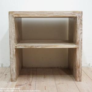 オールドチーク無垢材 4段ラック幅60cm×高さ100cm 送料無料 本棚