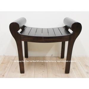 カルティニベンチNA チーク無垢材 アジアン家具 長椅子 スツール