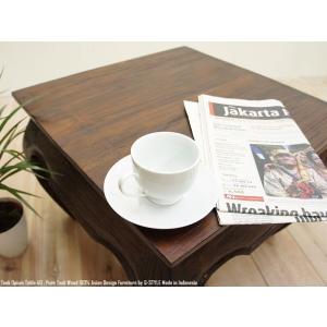 ラウンドテーブル 60cm R 円卓 オールドチーク無垢材 アジアン家具