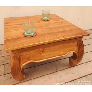 アジアン家具　チーク材円卓　ラウンドテーブル　ちゃぶ台　希少　美品　アンティーク 楽天市場】オールドチーク無垢材 ラウンドテーブル60cmR 円卓 アジアン