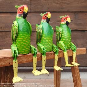 ELEMENTS 置き物 オブジェ 鳥 木製 木彫り カモメ 動物 ディスプレイ