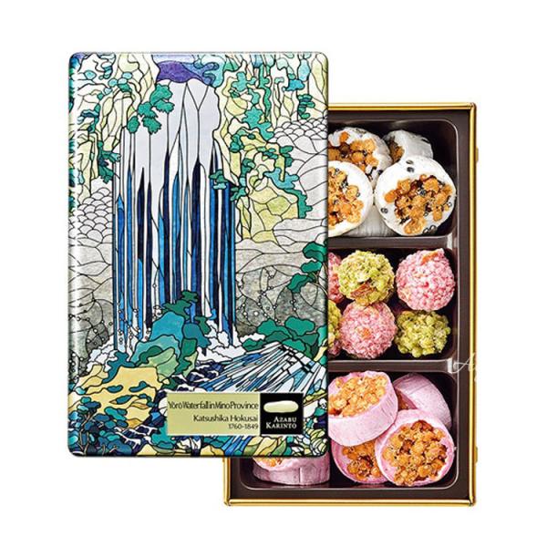 【送料無料】お菓子 ギフト 麻布かりんと かりんと 諸国瀧廻り 美濃国養老の滝（葛飾北斎）お菓子 洋...