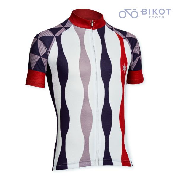 ビコット 半袖ジャージ サイクリング・ロードバイクにおすすめ サイクルウェア 和柄 メンズ レディー...