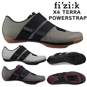 [フィジーク] X4 TERRA POWERSTRAP サイズ44.5 Gravel Cycling Shoes - Terra Powerstrap X4 Black/Black - Fizik