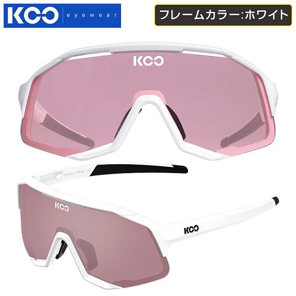 クー DEMOS （デモ）フレームカラー：ホワイト フォトクロミック・ピンクレンズ KOO送料無料