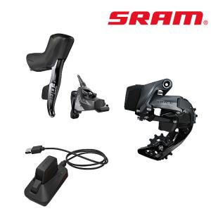 スラム FORCE ETAP AXS HYDRAULIC 1X ROAD GROUPSET FLAT MOUNT （フォースイータップアクセスハイドローリック1Xフラットマウント） SRAM送料無料｜qbei