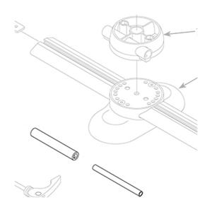 ミノウラ フロント固定用 9mmクイック用スペーサー(銀)