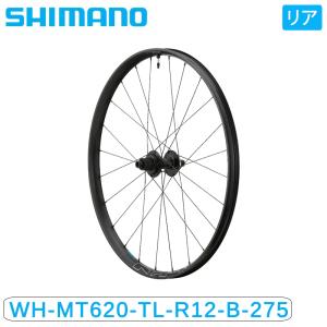 シマノ WH-MT620-B 27.5インチ リア MTBホイール ディスクブレーキ センターロック チューブレス 12段 12mm Eスルー WH-MT620-TL-R12-B-275 SHIMANO送料無料｜qbei