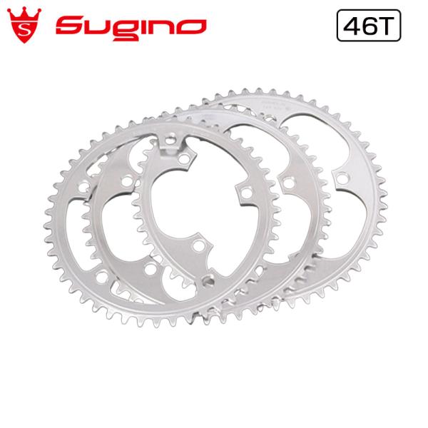 スギノ SSG144 Chain Ring （SSG144チェーンリング） 46T ポリッシュSIL...